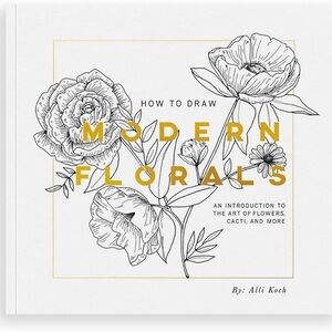 Modern Florals Drawing Book